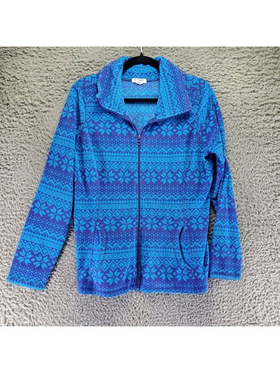 Old Navy Jackets & Blazers - Old Navy Jacket Womens Large Blue Fleece Full Zip